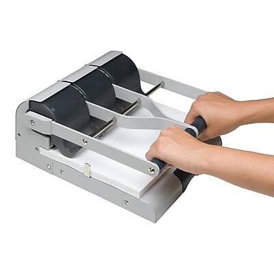 Alt View 5. Swingline - High Capacity Desktop Adjustable Hole Punch, 160 Sheet Capacity, Gray - Gray.
