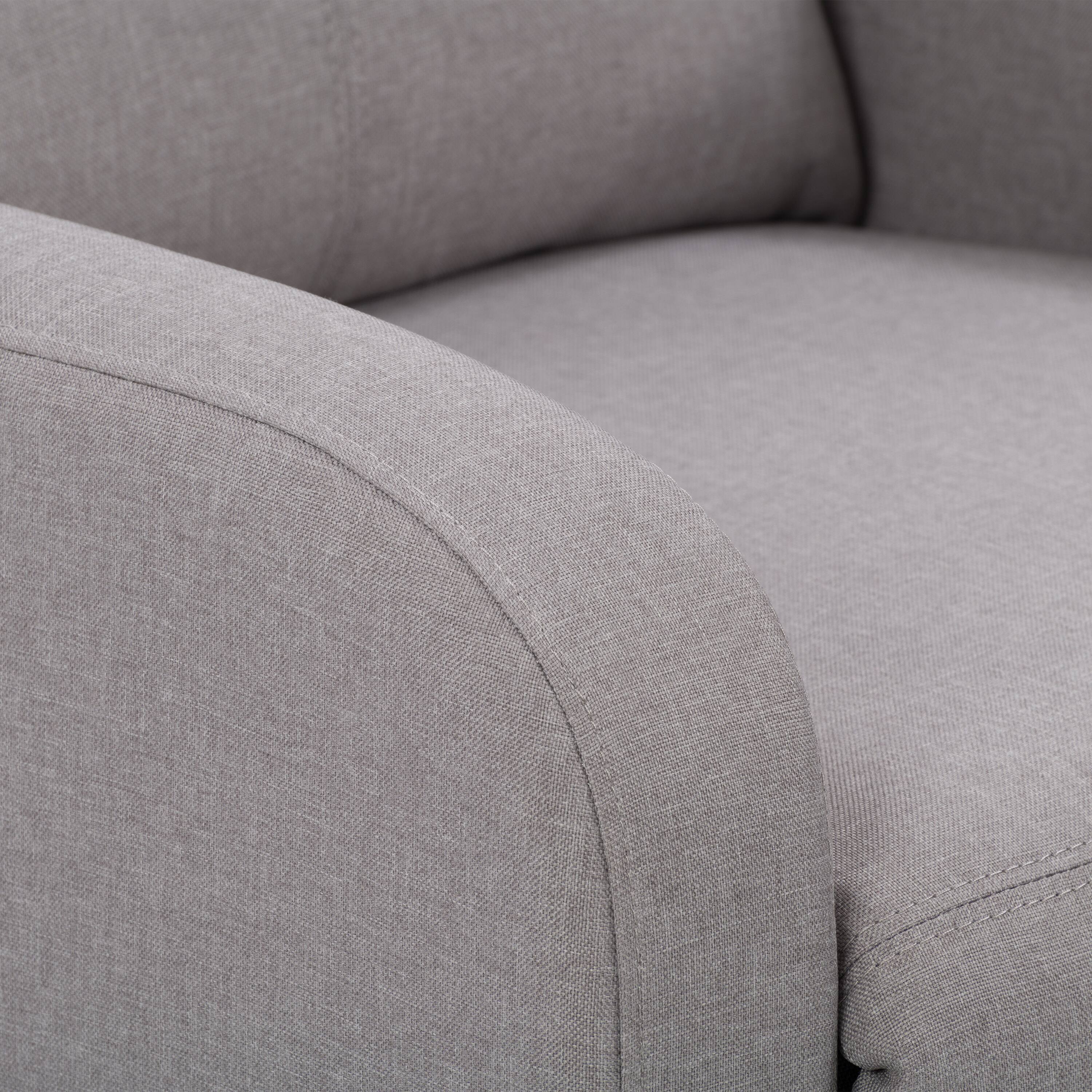 Alt View 17. CorLiving - Oren Fabric Recliner - Light Grey.