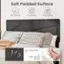 Soft Padded Surface: Skin-Friendly, Comfortable, Long-Lasting, Faux Linen Fabric, High-Density Sponge