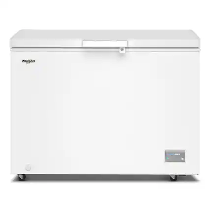 Front. Whirlpool - Whirlpool 11 cu. ft. Chest Freezer with 2 Storage Baskets - White.
