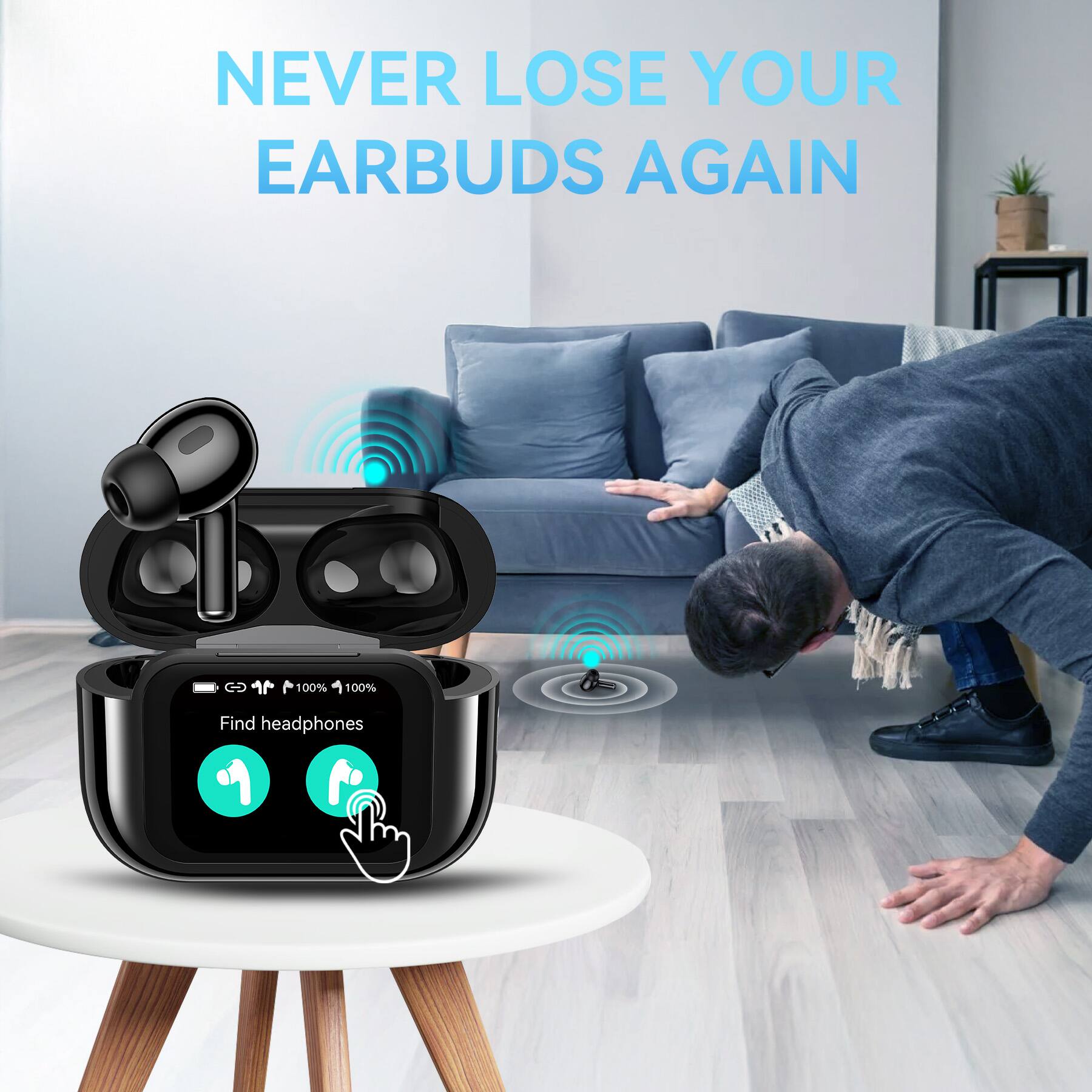 NEVER LOSE YOUR EARBUDS AGAIN

100% 100%

Find headphones