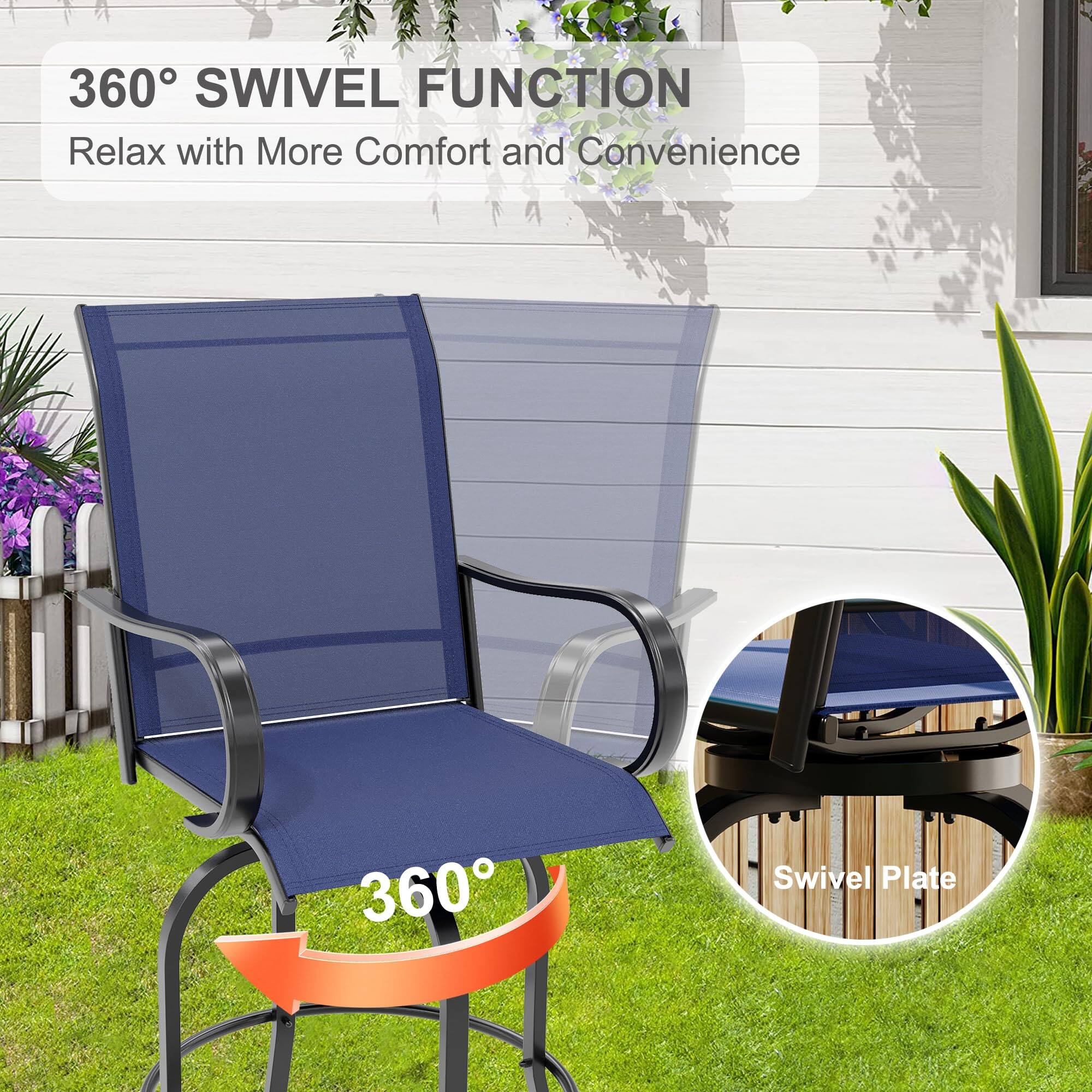 360° SWIVEL FUNCTION  
Relax with More Comfort and Convenience  

360°  

Swivel Plate