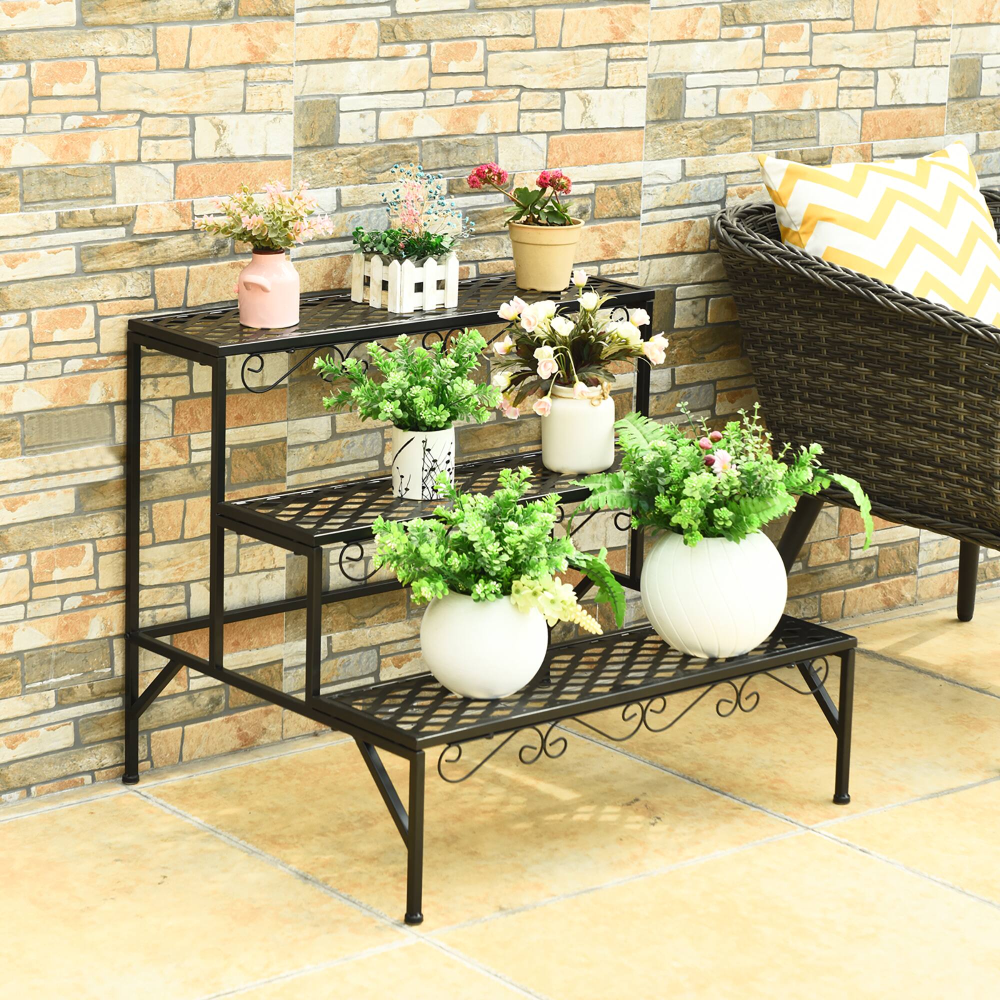 【NO.５】 IRON PLANTS RACK 3段 Amazon.com : Giltzhome 68