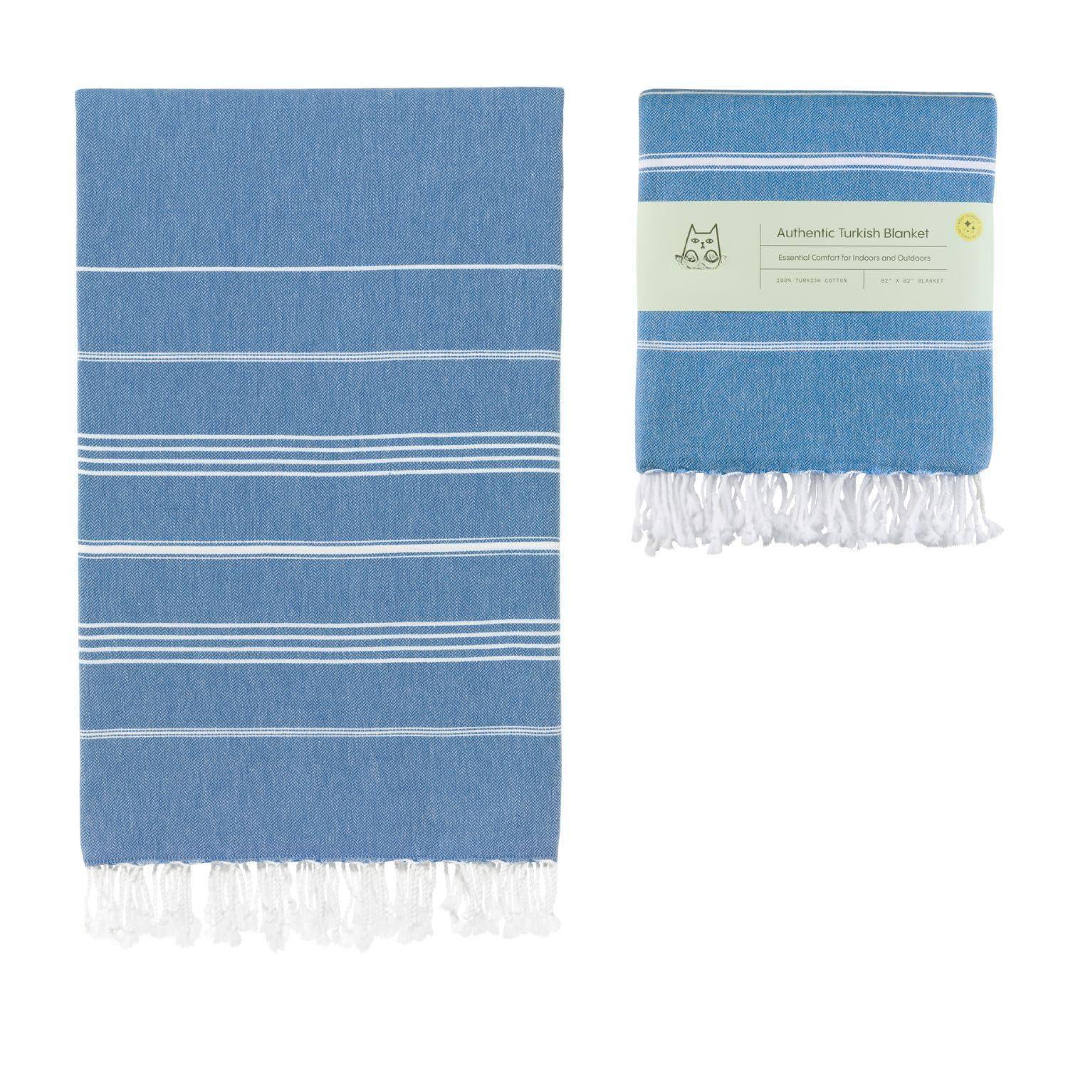 Blue XL Beach Blanket (82" x 82")