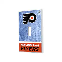 Keyscaper - Philadelphia Flyers Wordmark Single Toggle Lightswitch Plate - Multicolor