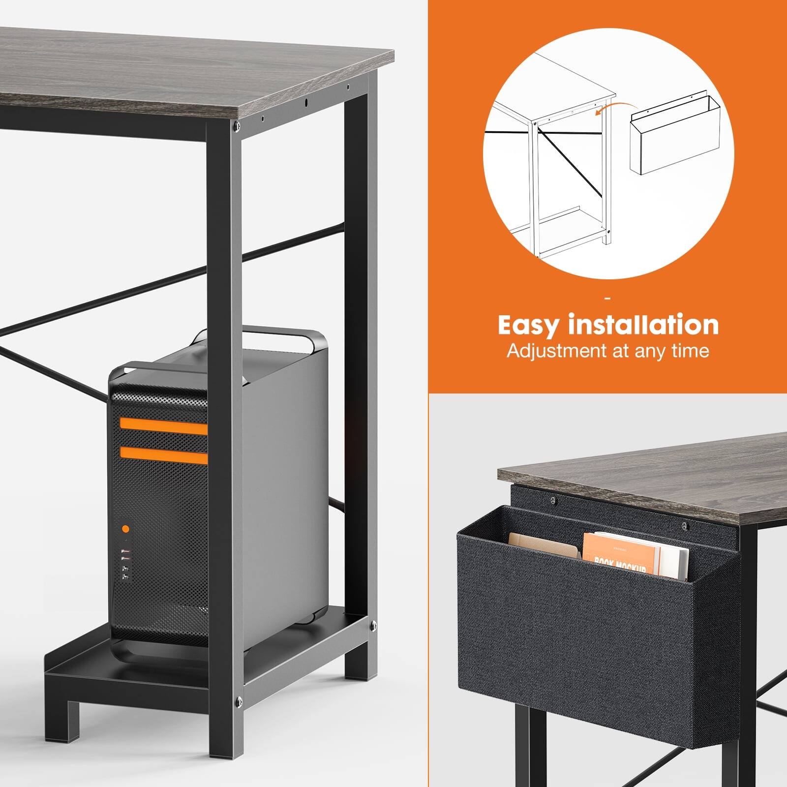 Easy installation  
Adjustment at any time