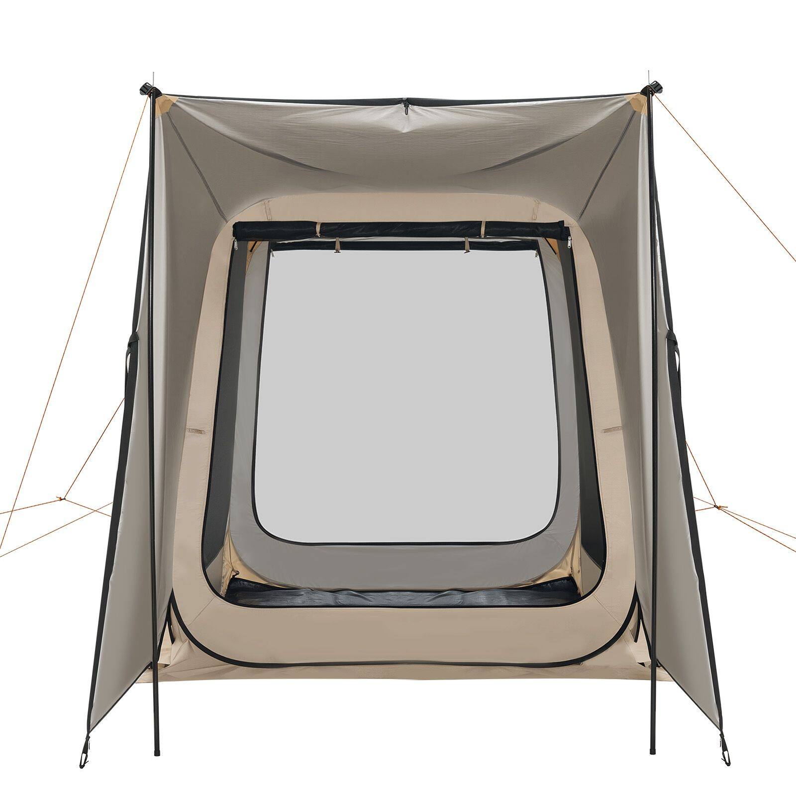 Alt View 8. Loheer - Loheer Screen House Tent 6x6 ft Pop Up SUV Tailgate Canopy - Beige.