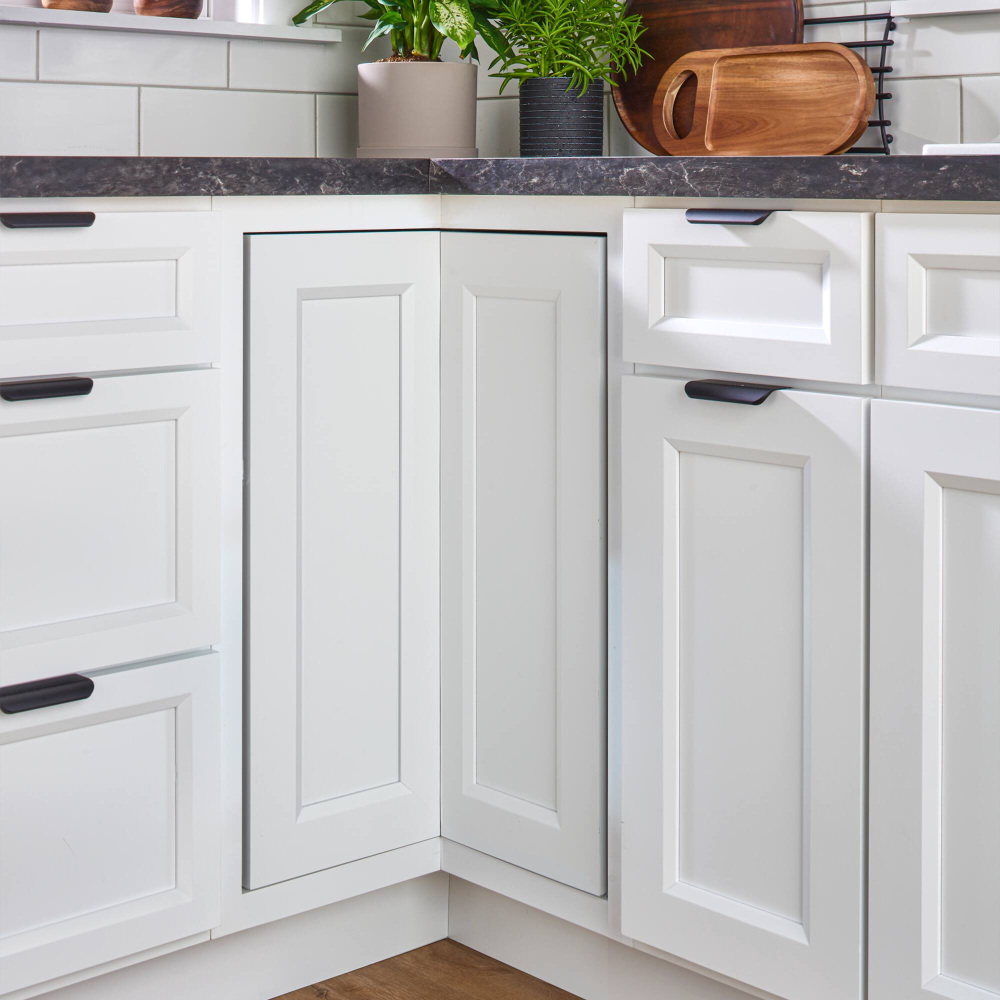 Alt View 7. Rev-A-Shelf - Rev-A-Shelf 24'' Lazy Susan Pie-Cut Polymer Two-Shelf, Almond, LD-2942-24-15-1 - Almond.