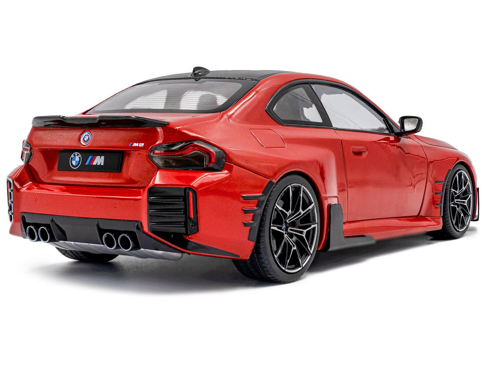 Alt View 3. Solido - 2024 BMW M2 Performance Parts Toronto Red Metallic with Carbon Top 1/18 Diecast Model Car by Solido.