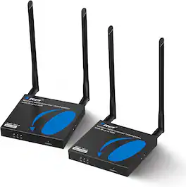 Orei - 1080p Wireless HDMI Extender (Loop, IR) - 165ft (WHD-165-K) - Black