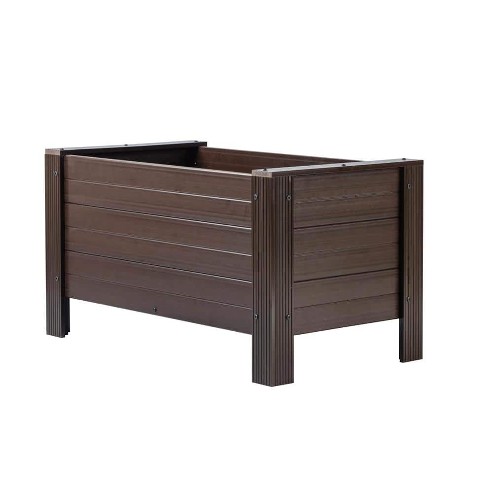 "New Age Pet - 36"" ECOFLEX Rectangular Planter - Walnut" price history on PriceWatchPro