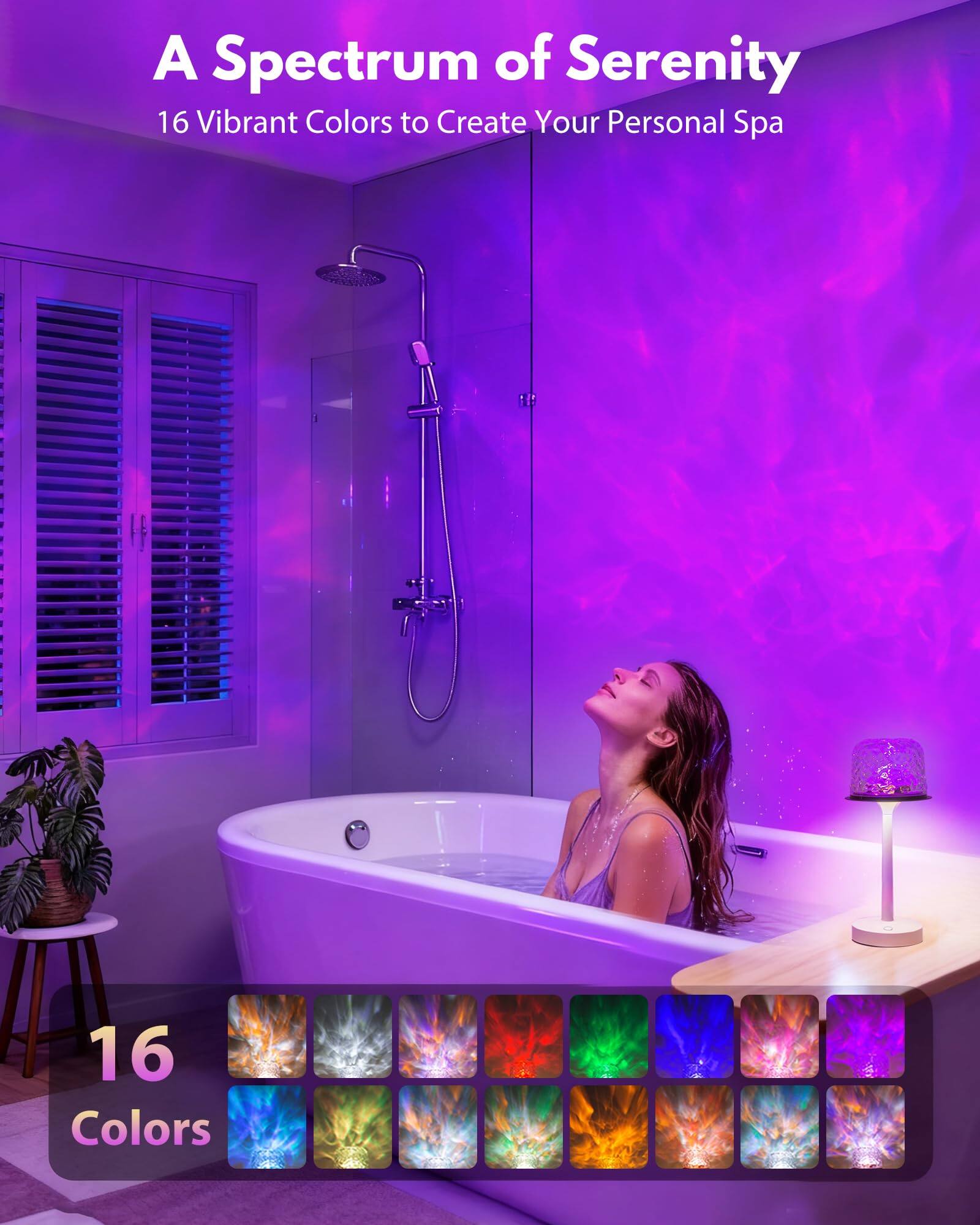 A Spectrum of Serenity  
16 Vibrant Colors to Create Your Personal Spa  

16 Colors