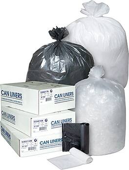 Inteplast - Group HI-D Can Liner, 20- 30 Gallons, 9 mic, 30" x 36", 500/CT - Natural