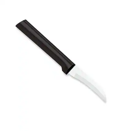 Front. Rada - Cutlery 2.38-Inch Granny Paring Knife, Black Handle - Black.