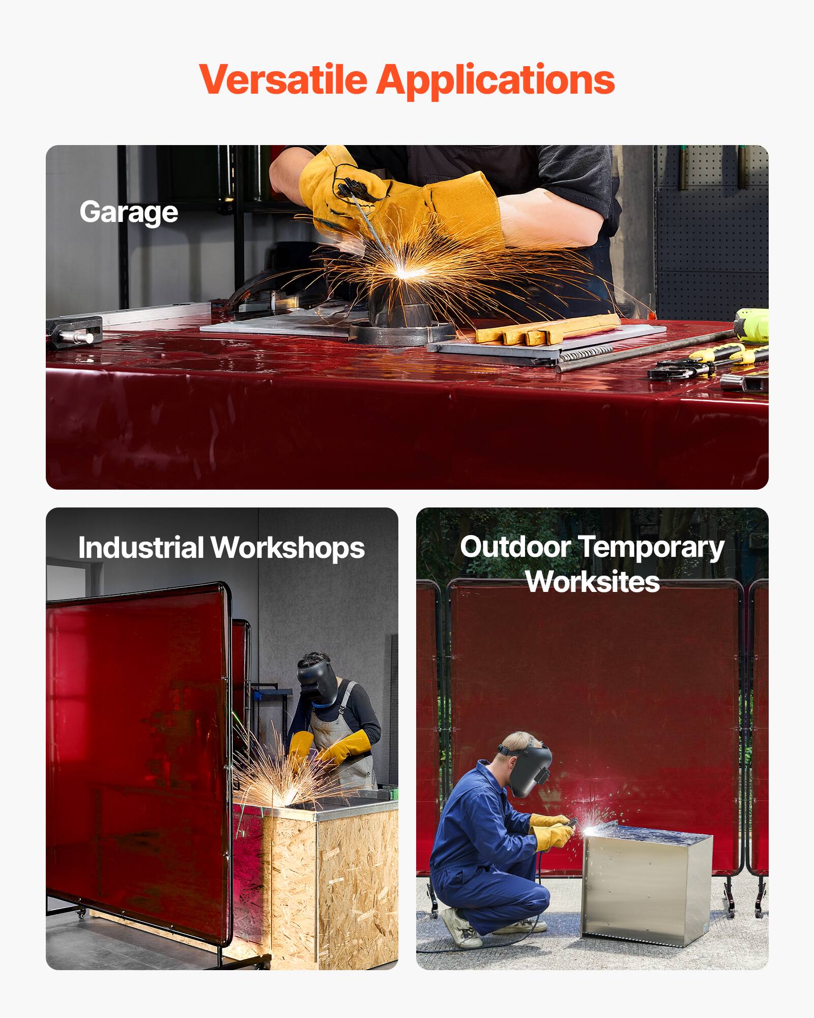 Versatile Applications

- Garage
- Industrial Workshops
- Outdoor Temporary Worksites