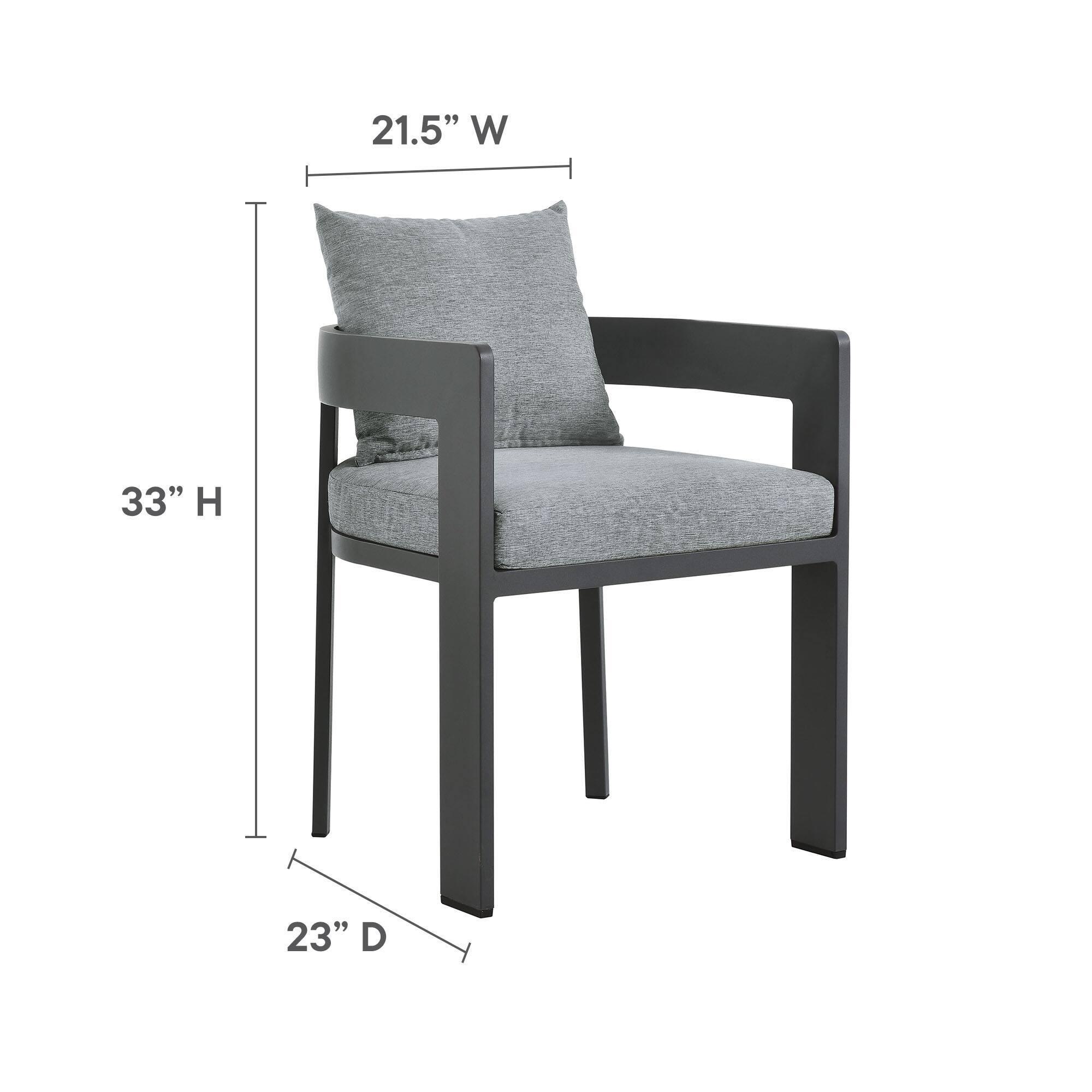21.5" W  
33" H  
23" D