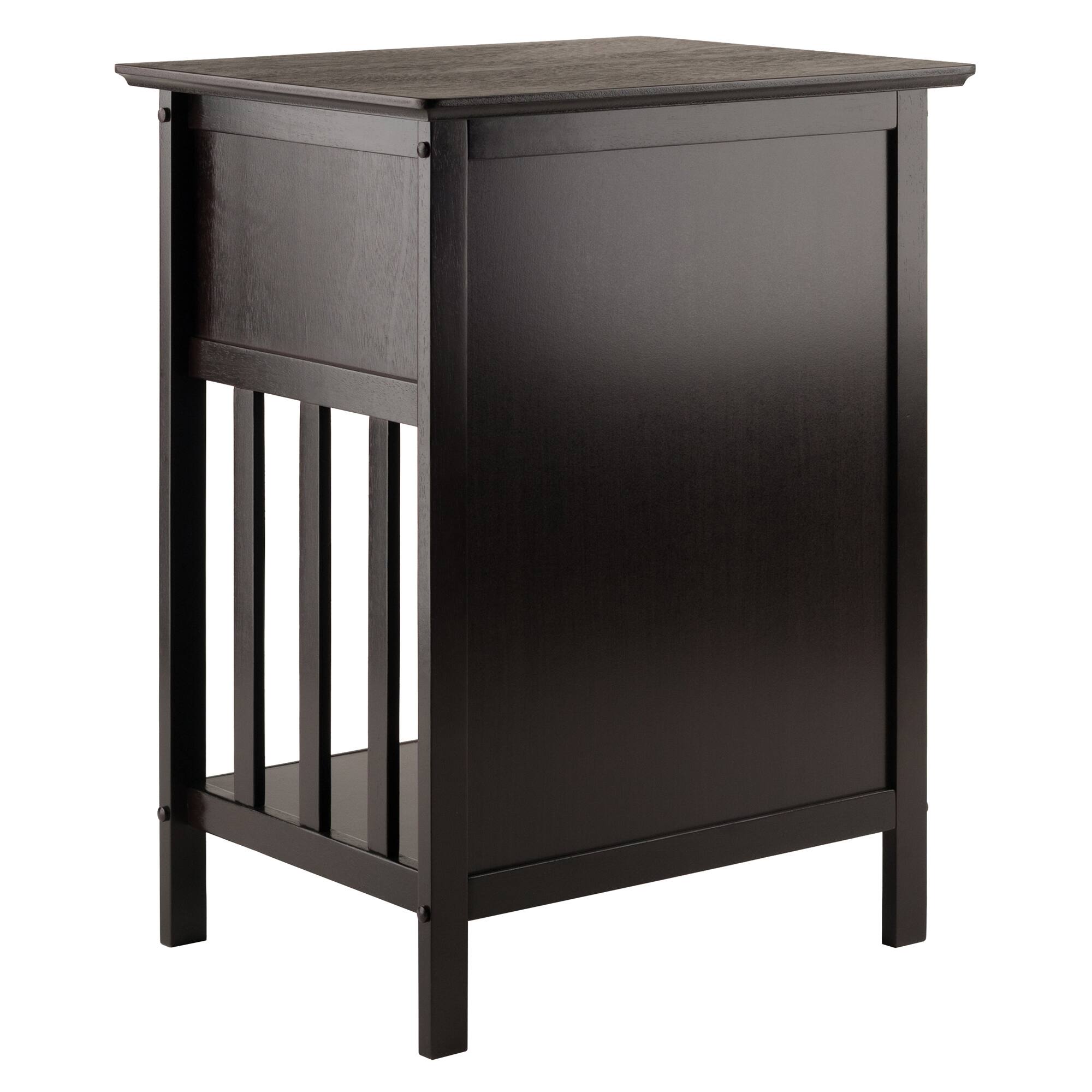 Alt View 2. Winsome Wood - Marcel Accent Table, Nightstand - Coffee.