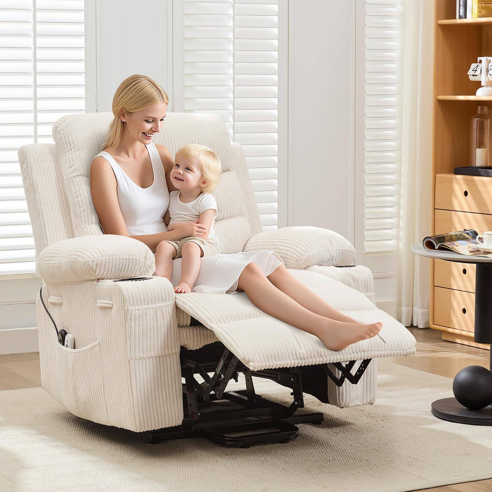 Alt View 7. Acekool - Small Spaces Useage Living Room or RV Single Sofa - Beige.