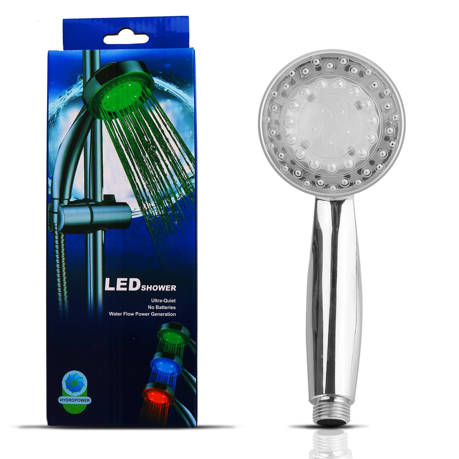 LED SHOWER  
Ultra-Quiet  
No Batteries  
Water Flow Power Generation  
HYDROPOWER