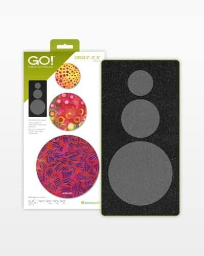 GO!  
CIRCLE-27 3.5"  

GO! Fabric Cutter  

Includes:  
- 1 x 3.5" Circle Die  
- 1 x 3.5" Cutting Mat  

Die-Cuts:  
- 1 x 3.5" Circle  
- 1 x 3.5" Scallop Circle  
- 1 x 3.5" Patterned Circle  

Made in the USA  

www.sizzix.com