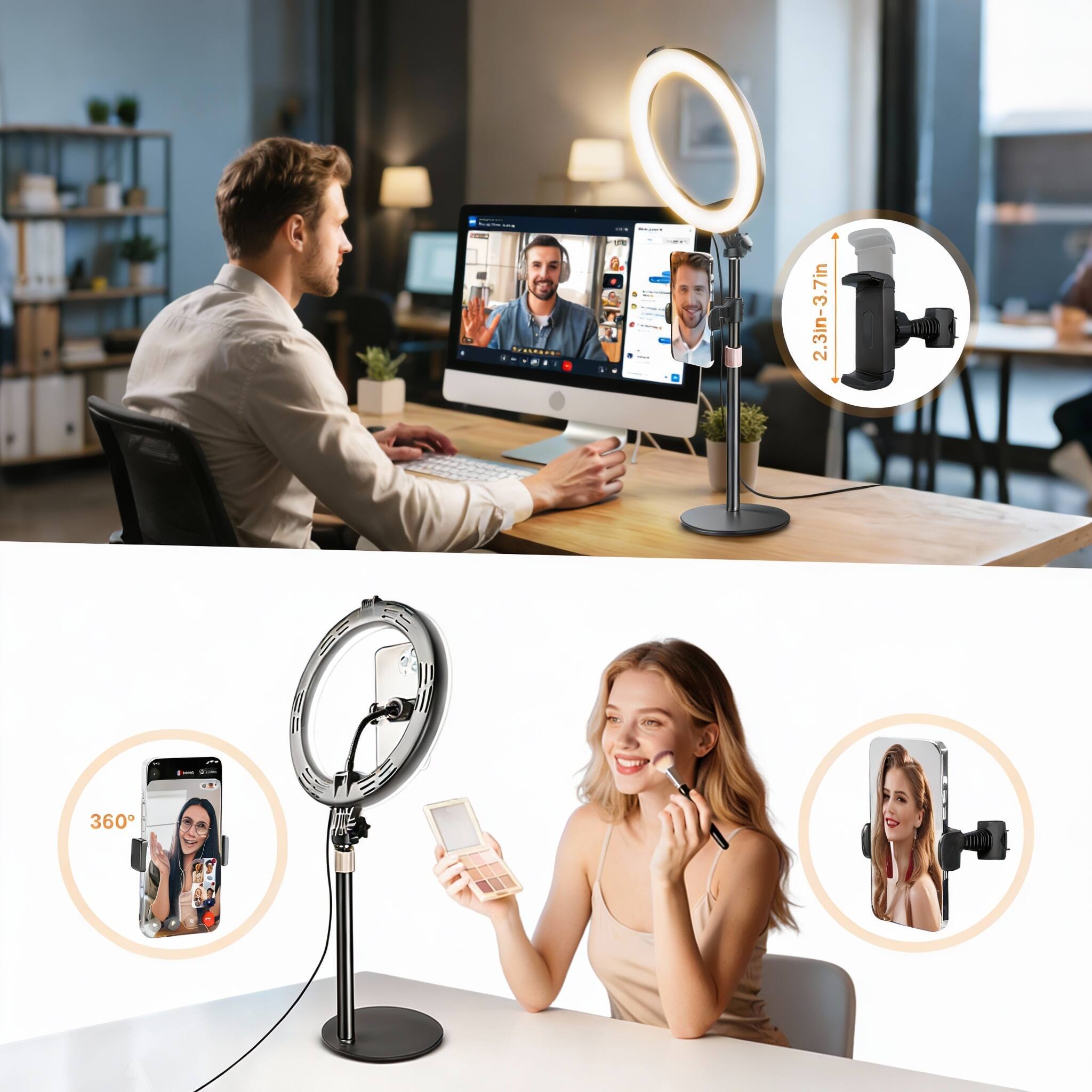 - 2.3in-3.7in
- 360°