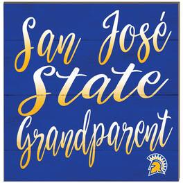 Jardine - San Jose State Spartans 10'' x 10'' Grandparent Plaque - Blue