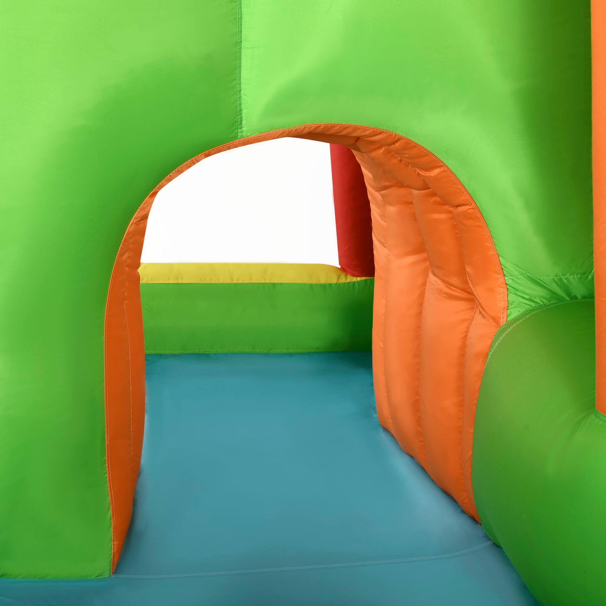 Alt View 7. Loheer - Loheer 7-in-1 Inflatable Water Slide Kids Bounce House Backyard Water Park with Pool Climbing Wall and 750W Blower.
