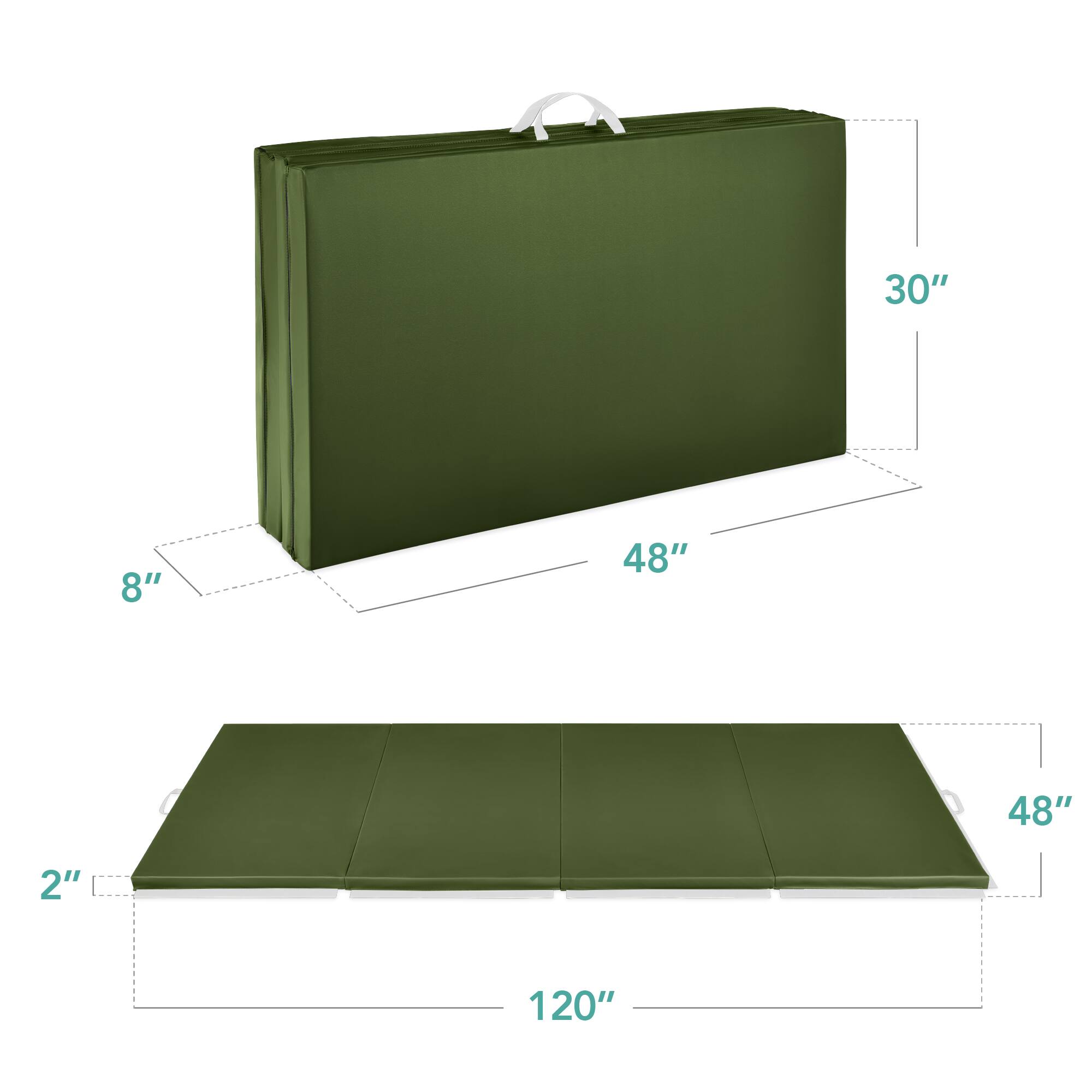 The dimensions of the object are:

- 30"
- 8"
- 48"
- 2"
- 20"