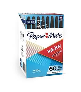 Paper Mate - InkJoy 50ST Ballpoint Pen, Medium Point, 60/Pack - Black