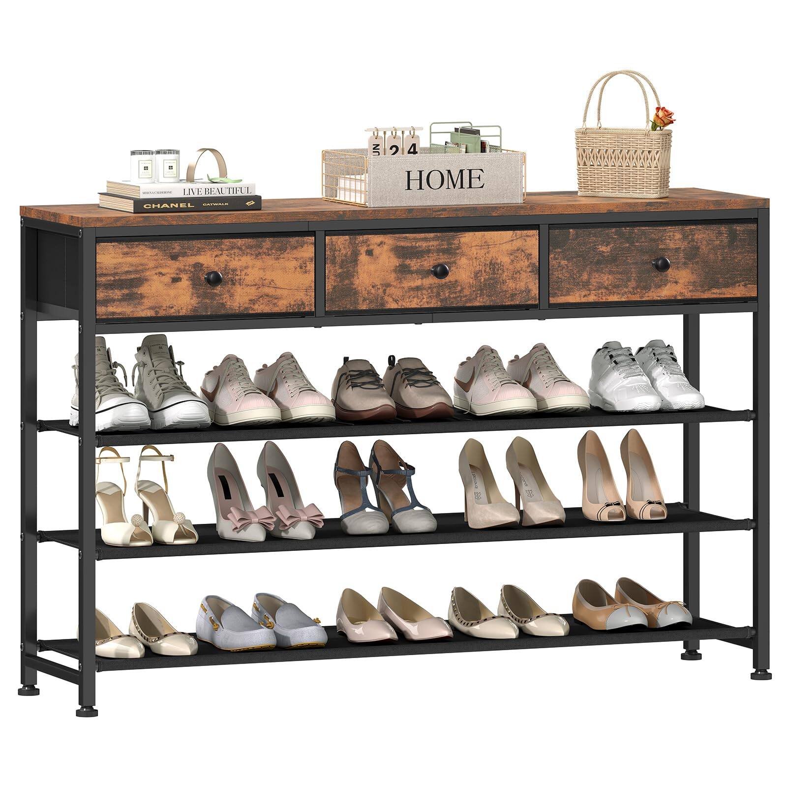 Rustic Brown 4 Tier ( 44.9 x 11 x 30.3")