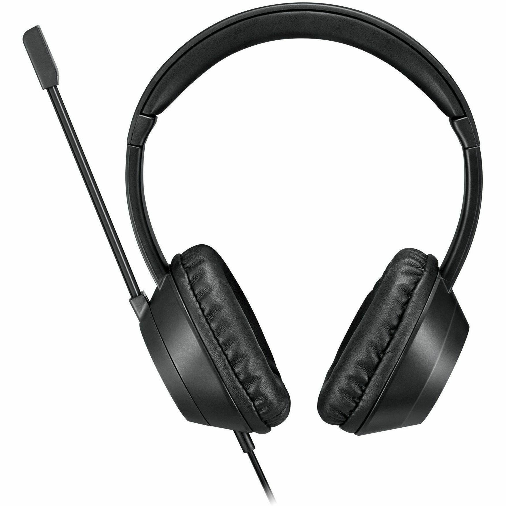 Alt View 5. Adesso - Adesso Xtream P7 Wired Stereo Headset With AI Controls - Stereo - USB Type A, USB Type C - Wired - 32 Ohm - 20 Hz to 20 - Black.