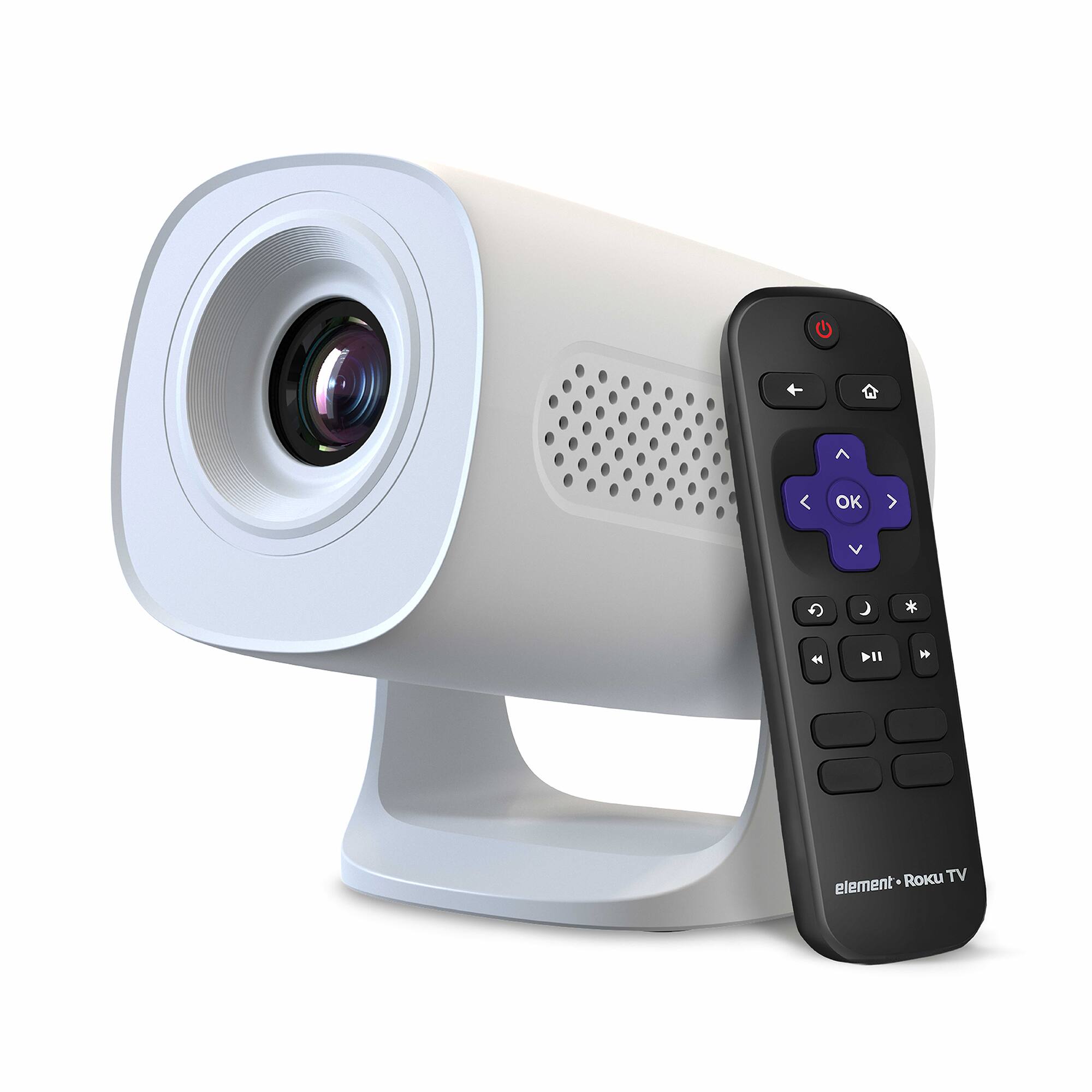 Element Electronics 140 Lumen 720P HD Mini Smart Projector White - Best Buy