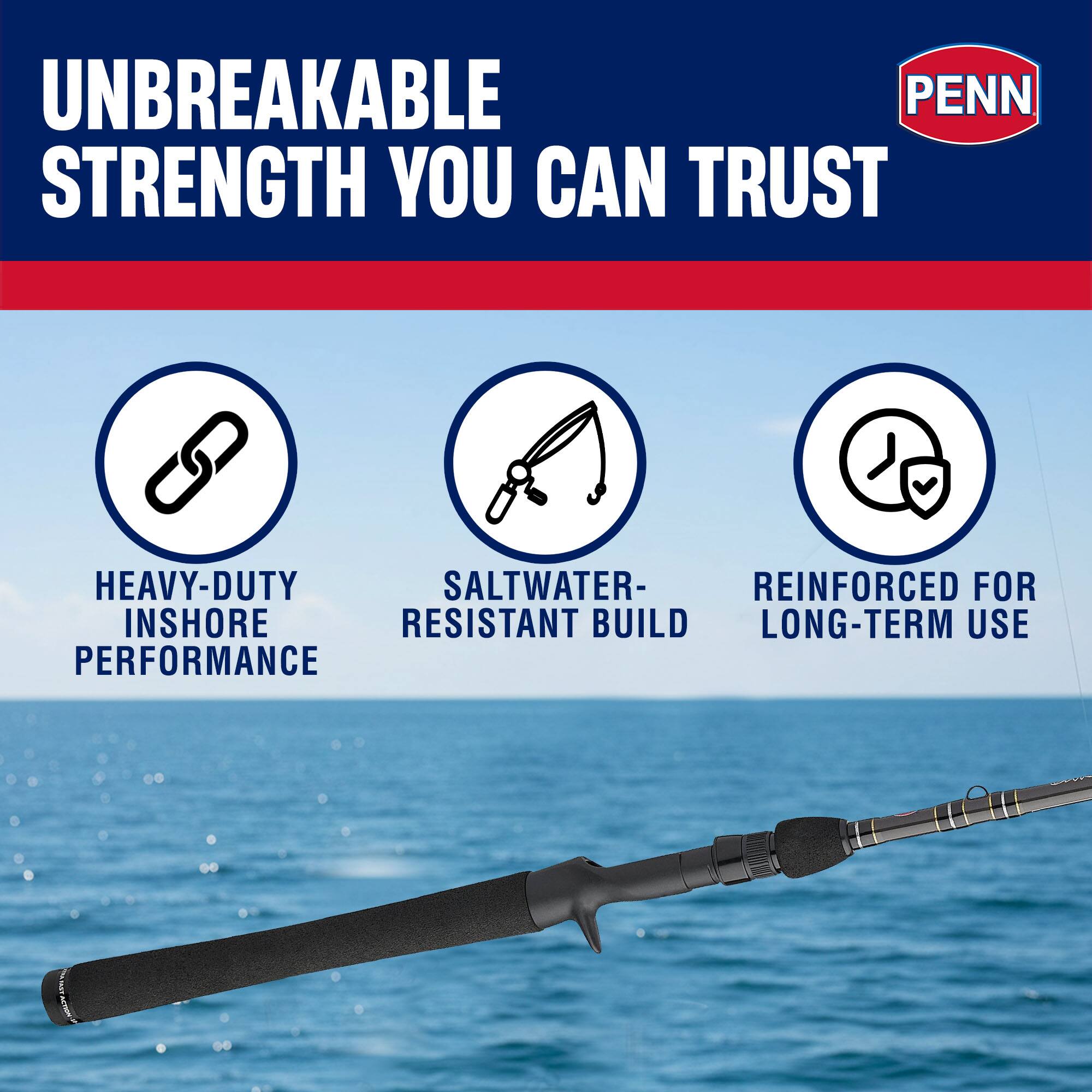 UNBREAKABLE STRENGTH YOU CAN TRUST

- HEAVY-DUTY INSHORE PERFORMANCE
- SALTWATER-RESISTANT BUILD
- REINFORCED FOR LONG-TERM USE