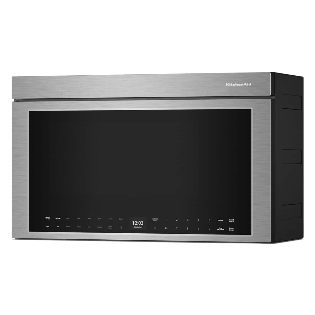 KitchenAid KitchenAid - 1.1 Cu. Ft. Convection Flush Built-In Over-the-Range Microwave with Air Fry Mode - Stainless Steel 11