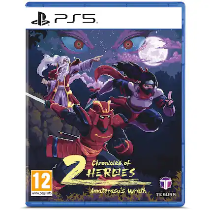 PS5 Chronicles of Heroes 2 Amaterasu's Wrath TESURA www.pegi.info - T (Teen 13+)
