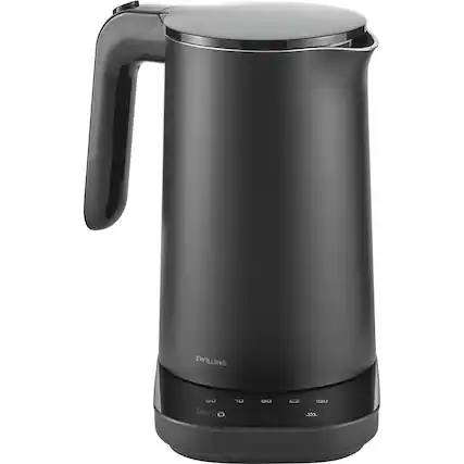 Front. ZWILLING - Enfinigy Cool Touch 1-Liter Electric Kettle Pro, Cordless Tea Kettle & Hot Water - Black.