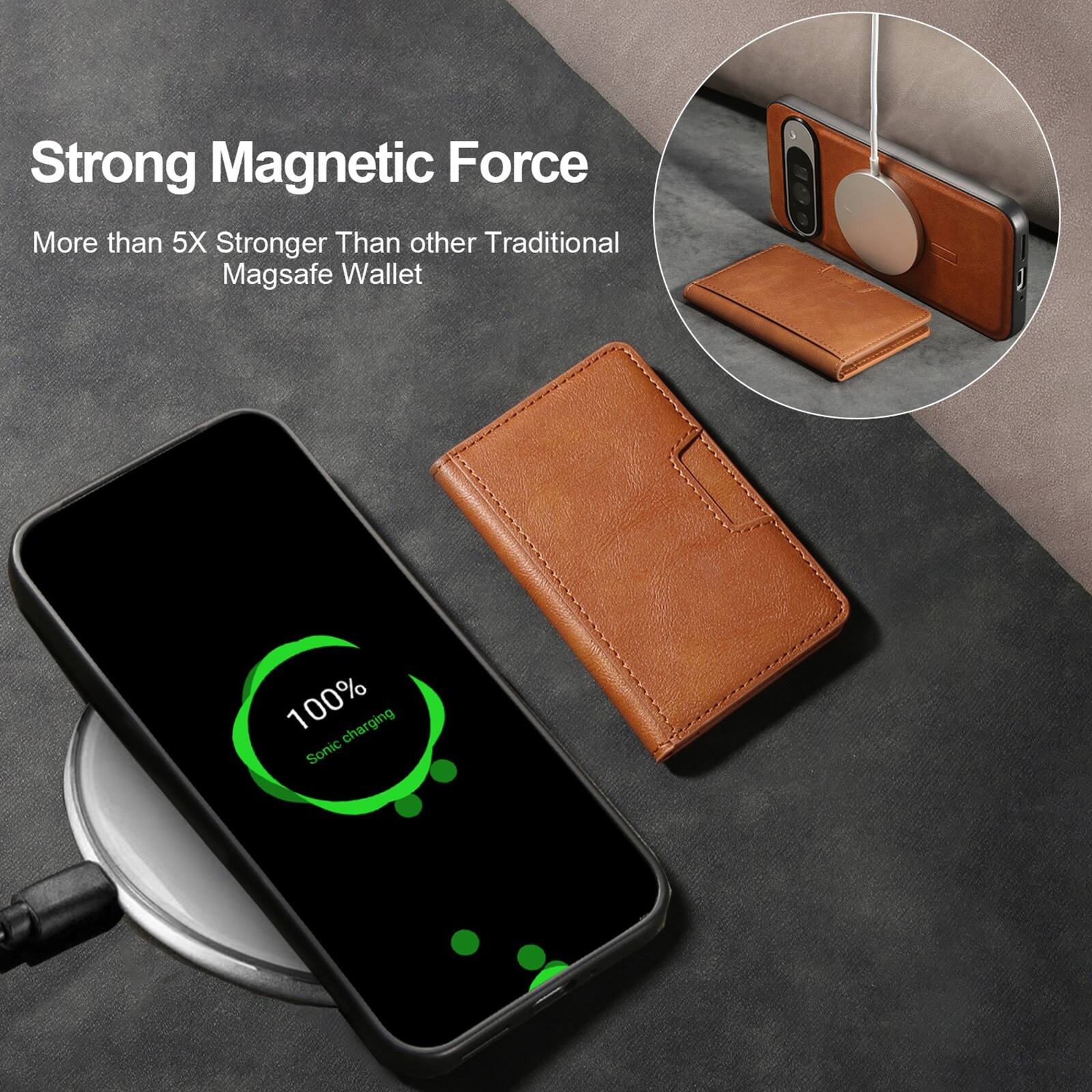 Strong Magnetic Force  
More than 5X Stronger Than other Traditional Magsafe Wallet  

100% charging Sonic