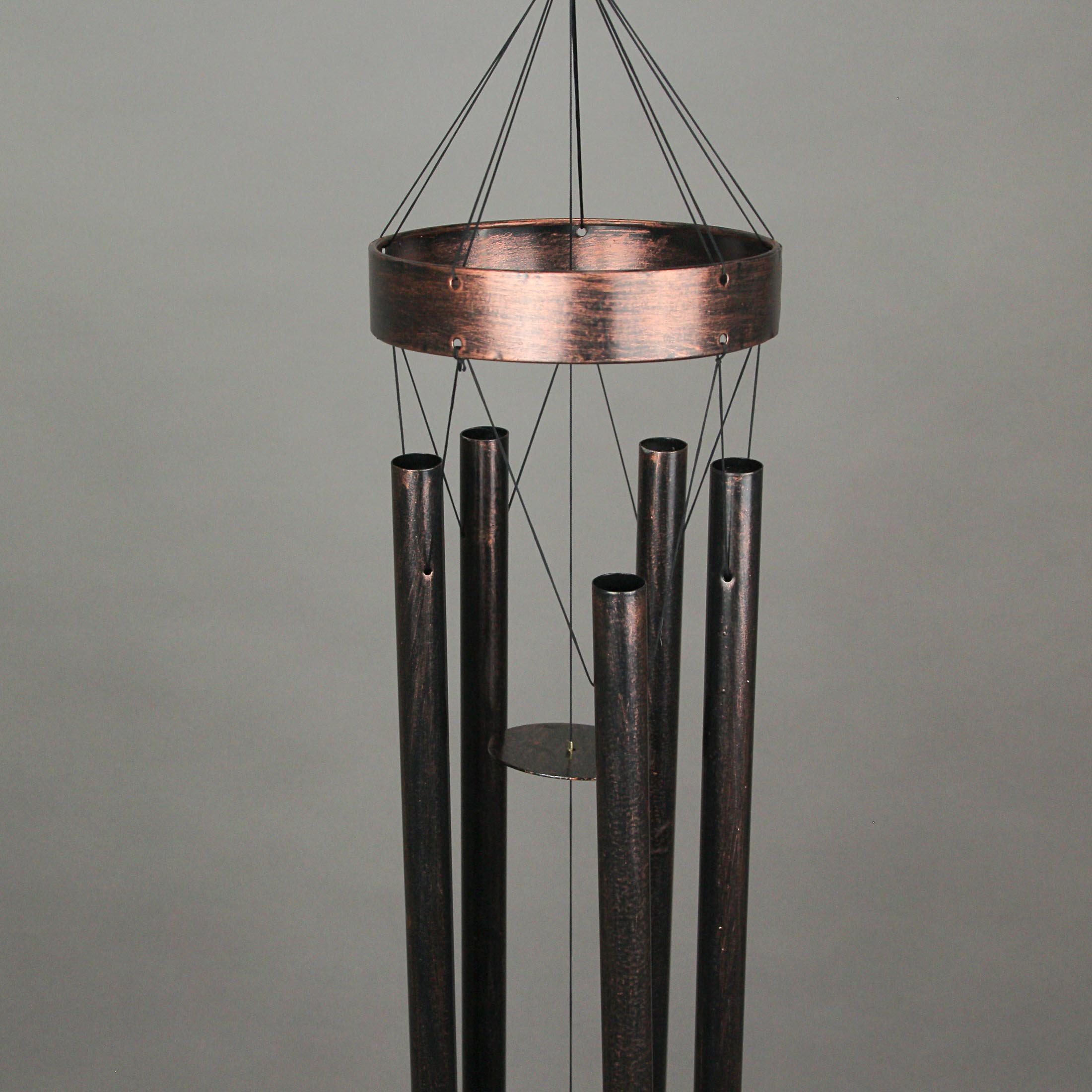 Alt View 2. Things2Die4 - Metal Multicolor Wedge Wind Spinner Hanging Chimes Outdoor Decor Garden Patio Art - Multicolored.