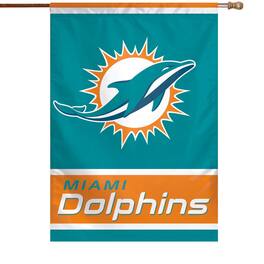 WinCraft - Miami Dolphins 28" x 40" Primary Logo House Flag - Multicolor