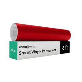 Cricut - Joy Xtra Smart Vinyl - Permanent, 9.5 in x 6 ft (1) - Red