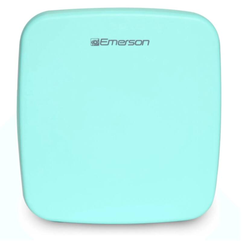 Alt View 2. Emerson - EFC-5001 Portable XL Mini Fridge Cooler for 12 Cans, 8L Capacity - Turquoise.