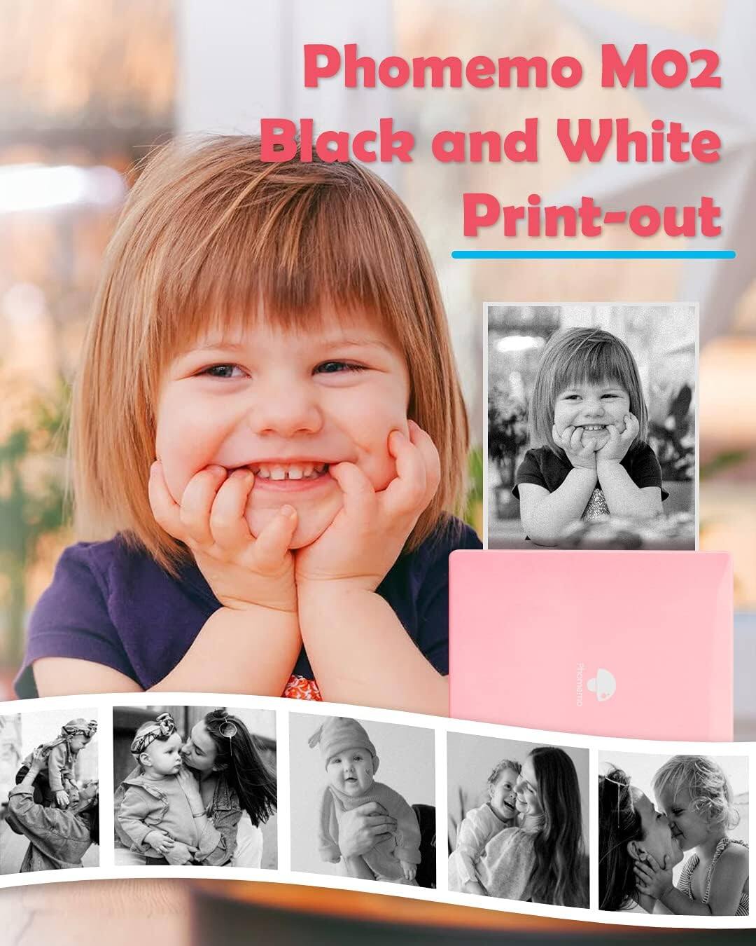 Phomemo MO2 Black and White Print-out