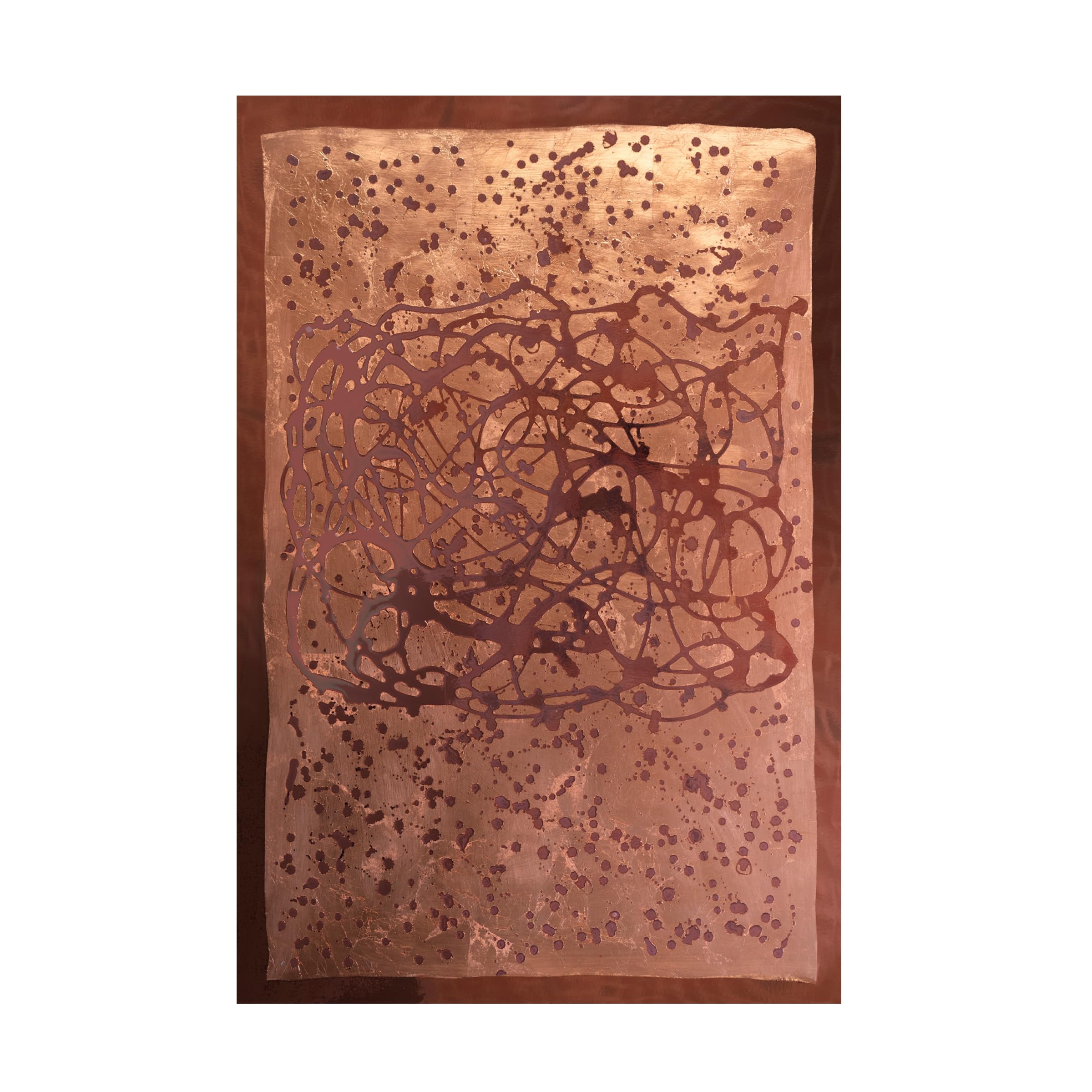 Front. Hirose Alice - Trademark Fine Art Canvas Wall Art - Vanna Lam 'Graffiti in Copper II' Wall Art for Living Room Bedroom or - Default.