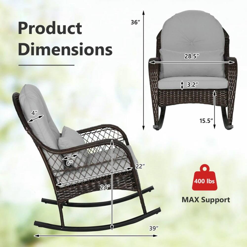 Product Dimensions

- Height: 36"
- Width: 39"
- Depth: 28.5"
- Seat Height: 15.5"
- Seat Depth: 22"
- Armrest Height: 24"
- Back Height: 4"
- Cushion Thickness: 3.2"
- Cushion Width: 6"

MAX Support: 400 lbs