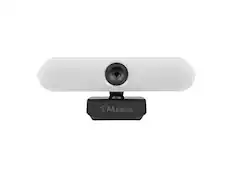 Front. Aluratek - Ultra 4K HD Ring Light Webcam with Dual Stereo Noise Cancelling Mics.