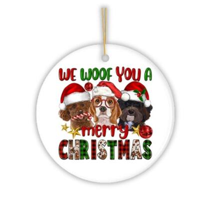 WE WOOF YOU A MERRY CHRISTMAS