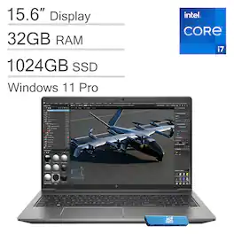 HP - Refurbished Excellent - ZBook Power 15.6" FHD Mobile Workstation Laptop - Intel Core i7-11850H with NVIDIA T1200 - 32GB RAM - 1TB SSD - Win11Pro