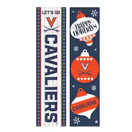 Evergreen Enterprises - Virginia Cavaliers 47" Double Sided Christmas Leaner Fan Sign - Multicolor
