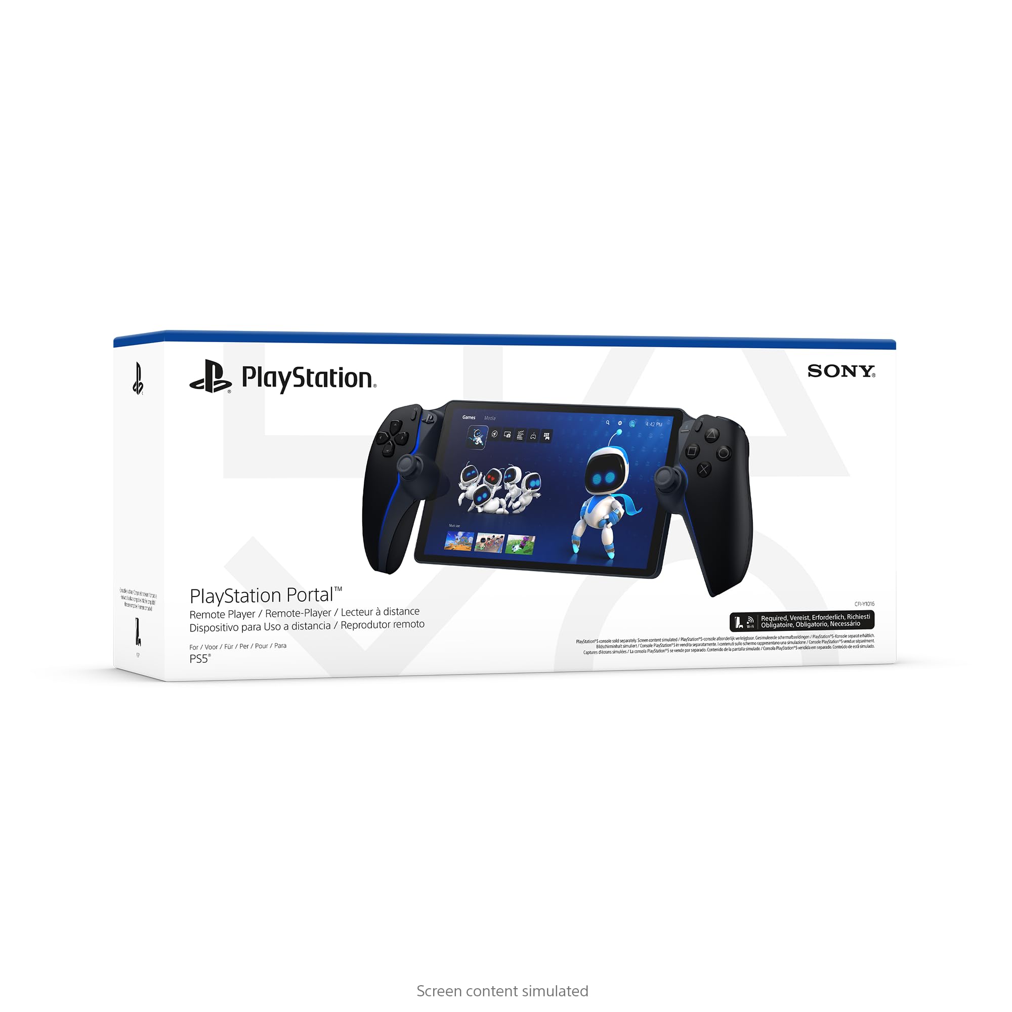 PlayStation. SONY.

PlayStation Portal™

Remote Player / Remote-Player / Lecteur à distance / Dispositivo para usar a distancia / Reprodutor remoto

For PS5™

Screen content simulated