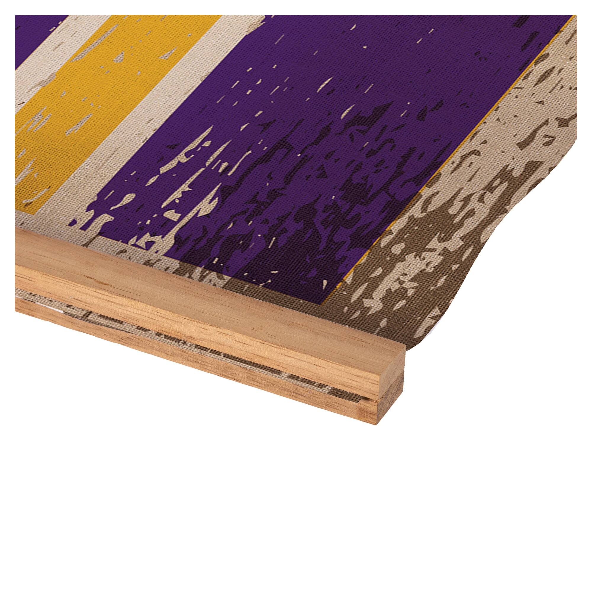 Alt View 3. Evergreen Enterprises - LSU Tigers 36" x 54" Large Canvas Wall Art Tapestry with Wood Frame - Multicolor.